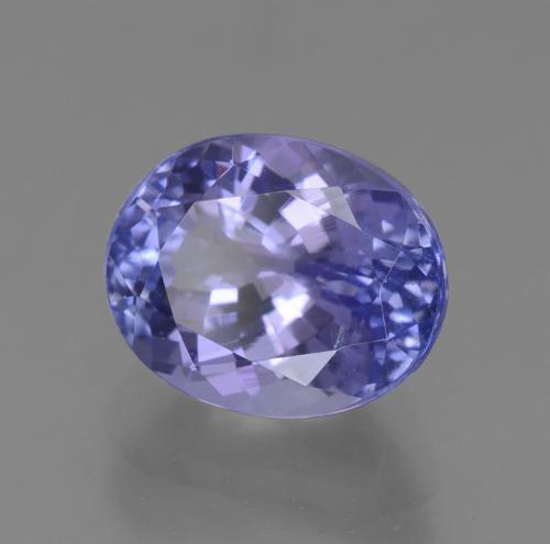 2.50 ct Blue Tanzanite Stone, Natural Tanzanite in Oval Facet Shape for Sale