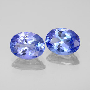 2.76 ct Blue Tanzanite Stone, Natural Tanzanite in Oval Facet Shape for Sale
