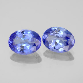 2.76 ct Blue Tanzanite Stone, Natural Tanzanite in Oval Facet Shape for Sale