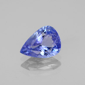 1.43 ct Blue Tanzanite Gemstone, Tanzanite Gem in Pear Facet Shape for Sale.