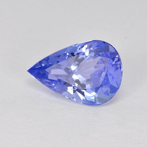 1.75 ct Blue Tanzanite Stone, Natural Tanzanite in Pear Facet Shape for Sale