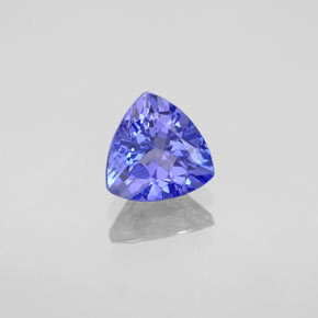 0.95 ct Blue Tanzanite Stone, Natural Tanzanite in Trillion Facet Shape for Sale