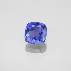 0.91 ct Blue Tanzanite Gemstone, Tanzanite Gem in Cushion-Cut Shape for Sale.