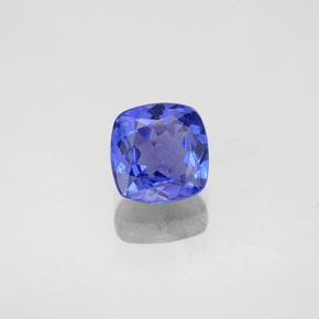 0.91 ct Blue Tanzanite Stone, Natural Tanzanite in Cushion-Cut Shape for Sale