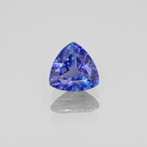 0.84 ct Blue Tanzanite Gemstone, Tanzanite Gem in Trillion Facet Shape for Sale.