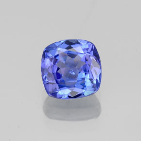 1.00 ct Blue Tanzanite Gemstone, Tanzanite Gem in Cushion-Cut Shape for Sale.