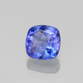 1.00 ct Blue Tanzanite Stone, Natural Tanzanite in Cushion-Cut Shape for Sale