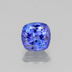 1.05 ct Blue Tanzanite Gemstone, Tanzanite Gem in Cushion-Cut Shape for Sale.
