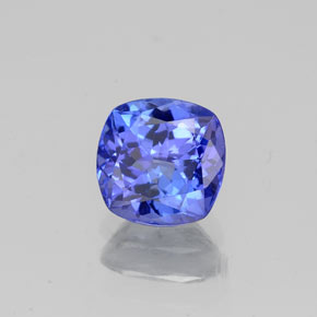 1.05 ct Blue Tanzanite Stone, Natural Tanzanite in Cushion-Cut Shape for Sale