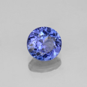 1.16 ct Blue Tanzanite Stone, Natural Tanzanite in Round Facet Shape for Sale