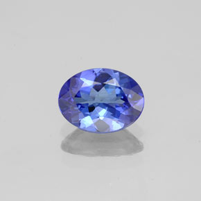 1.12 ct Blue Tanzanite Gemstone, Tanzanite Gem in Oval Facet Shape for Sale.