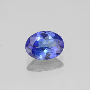 1.12 ct Blue Tanzanite Stone, Natural Tanzanite in Oval Facet Shape for Sale