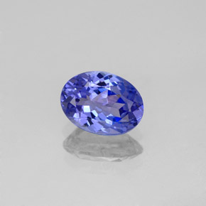 1.20 ct Blue Tanzanite Gemstone, Tanzanite Gem in Oval Facet Shape for Sale.