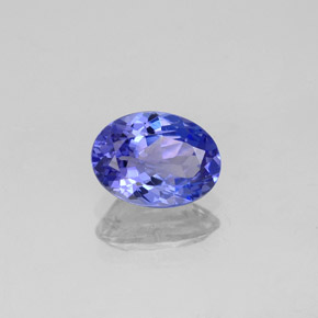 1.20 ct Blue Tanzanite Stone, Natural Tanzanite in Oval Facet Shape for Sale