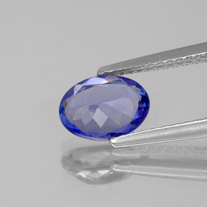 Tanzanite Gemstone in 8 x 6 mm (calibrated) Size for Sale, Tanzanite Stone in Violet Blue Color