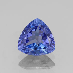 1.20 ct Blue Tanzanite Gemstone, Tanzanite Gem in Trillion Facet Shape for Sale.