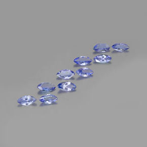 3.01 ctw Blue Tanzanite Stones, Natural Tanzanite in Marquise Facet Shape for Sale