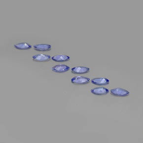 Tanzanite Gemstones in 7 x 3.4 mm Size for Sale, Tanzanite Stones in Intense Blue Color