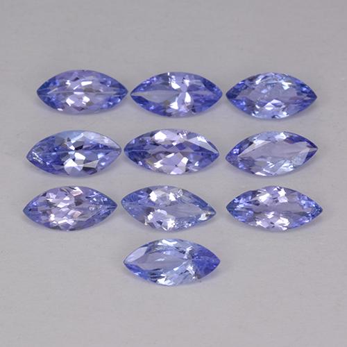 Intense Violet Blue Tanzanite Gem - 0.3ct Marquise Facet (ID: 350375)