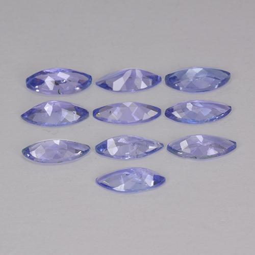 Tanzanite Gemstones in 6.9 x 3.6 mm Size for Sale, Tanzanite Stones in Intense Violet Blue Color