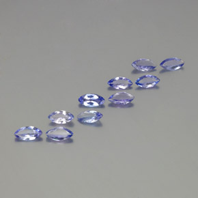 3.30 ctw Blue Tanzanite Stones, Natural Tanzanite in Marquise Facet Shape for Sale