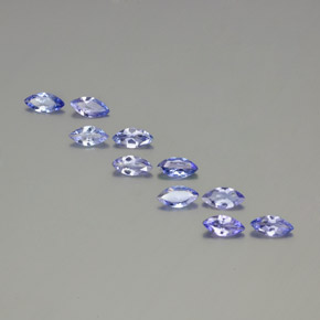 Electric Purple Blue Tanzanite Gem - 0.3ct Marquise Facet (ID: 350378)