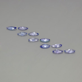 Tanzanite Gemstones in 6.7 x 3.3 mm Size for Sale, Tanzanite Stones in Electric Purple Blue Color
