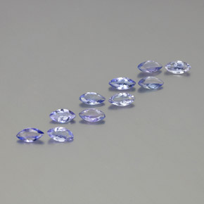 3.28 ctw Blue Tanzanite Stones, Natural Tanzanite in Marquise Facet Shape for Sale