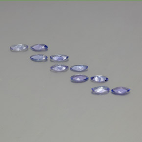 Tanzanite Gemstones in 7 x 3.5 mm Size for Sale, Tanzanite Stones in Intense Violet Blue Color