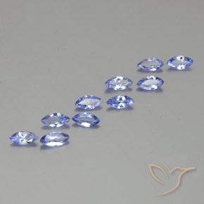 3.08 ctw Blue Tanzanite Stones, Natural Tanzanite in Marquise Facet Shape for Sale