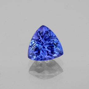 1.33 ct Blue Tanzanite Gemstone, Tanzanite Gem in Trillion Facet Shape for Sale.