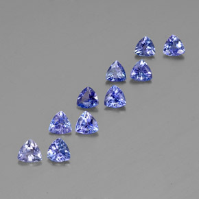 2.73 ct Blue Tanzanite Stone, Natural Tanzanite in Trillion Facet Shape for Sale