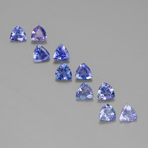 2.97 ct Blue Tanzanite Gemstone, Tanzanite Gem in Trillion Facet Shape for Sale.