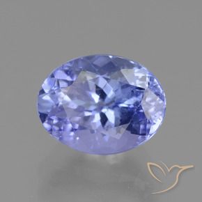 2.20 ct Blue Tanzanite Stone, Natural Tanzanite in Oval Facet Shape for Sale