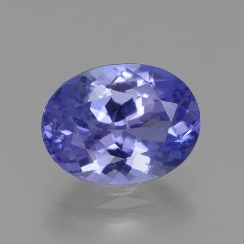1.89 ct Blue Tanzanite Gemstone, Tanzanite Gem in Oval Facet Shape for Sale.