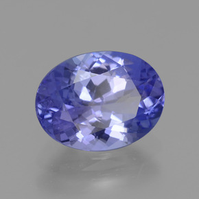 1.89 ct Blue Tanzanite Stone, Natural Tanzanite in Oval Facet Shape for Sale