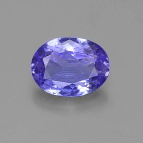 1.42 ct Violet Tanzanite Gemstone, Tanzanite Gem in Oval Facet Shape for Sale.