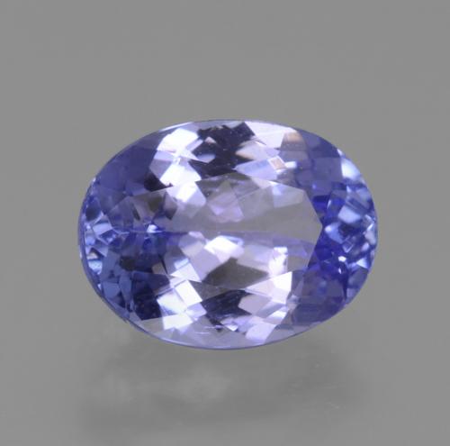 1.82 ct Blue Tanzanite Stone, Natural Tanzanite in Oval Facet Shape for Sale