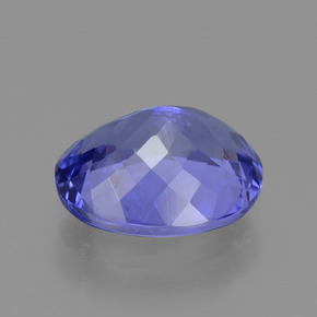 Tanzanite Gemstone in 9 x 7 mm (calibrated) Size for Sale, Tanzanite Stone in Intense Violet Blue Color