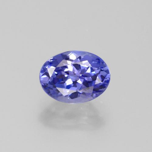 Medium Blue Танзанит Камень - 1.4ct Фасетный Овал (ID: 377773)