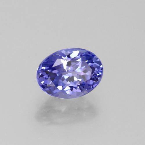 1.36 ct Blue Tanzanite Stone, Natural Tanzanite in Oval Facet Shape for Sale