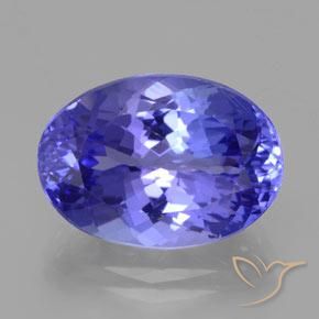 10,52 ct blauer Tansanit, 16,4 x 11,6 mm Ovalschliff aus Tansania, Photo A
