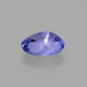 Tanzanite Gemstone in 9 x 7 mm (calibrated) Size for Sale, Tanzanite Stone in Intense Violet Blue Color