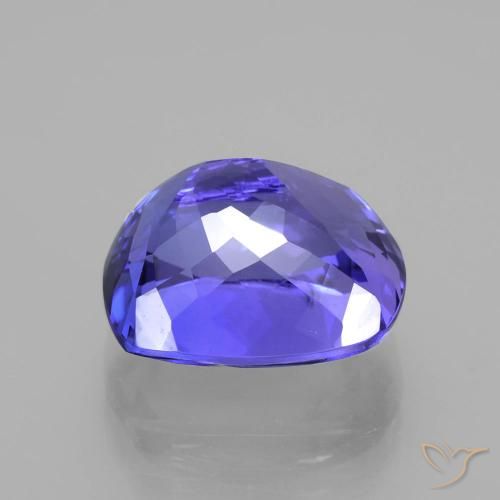 Tanzanite Gemstone in 12 x 10 mm (calibrated) Size for Sale, Tanzanite Stone in Intense Violet Blue Color