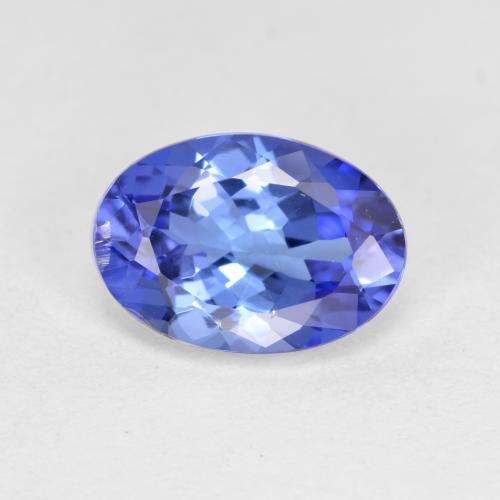 Синий / Голубой Танзанит Камень - 1.4ct Фасетный Овал (ID: 398615)