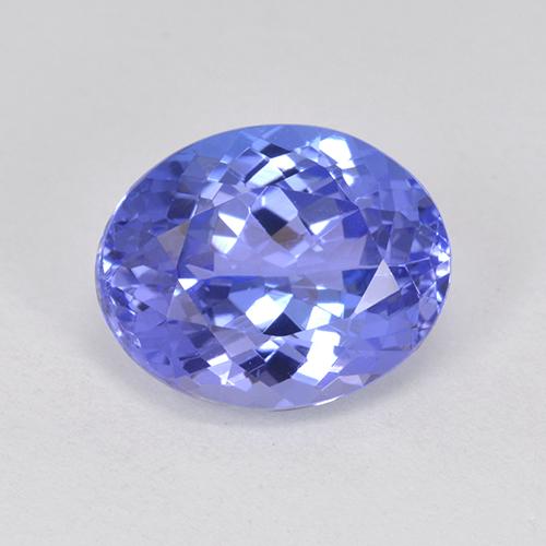 Deep Blue Tanzanite Gem - 3ct Oval Facet (ID: 398684)