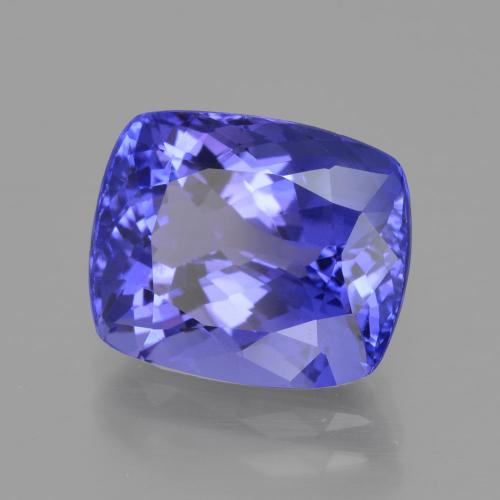 6.92 ct Blue Tanzanite Stone, Natural Tanzanite in Cushion-Cut Shape for Sale