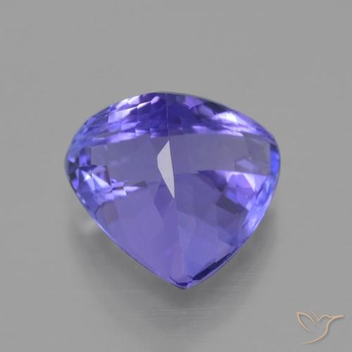 Tanzanite Gemstone in 11.9 x 11.3 mm Size for Sale, Tanzanite Stone in Intense Violet Blue Color