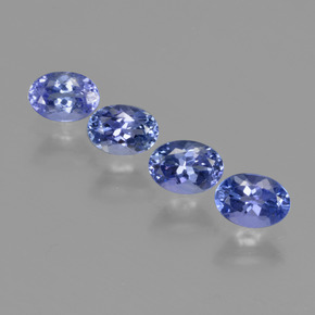 Deep Violet Blue Tanzanite Gem - 0.6ct Oval Facet (ID: 411224)