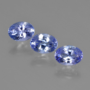 ブルー タンザナイト 宝石 - 0.8ct オーバル ファセット (ID: 411230)